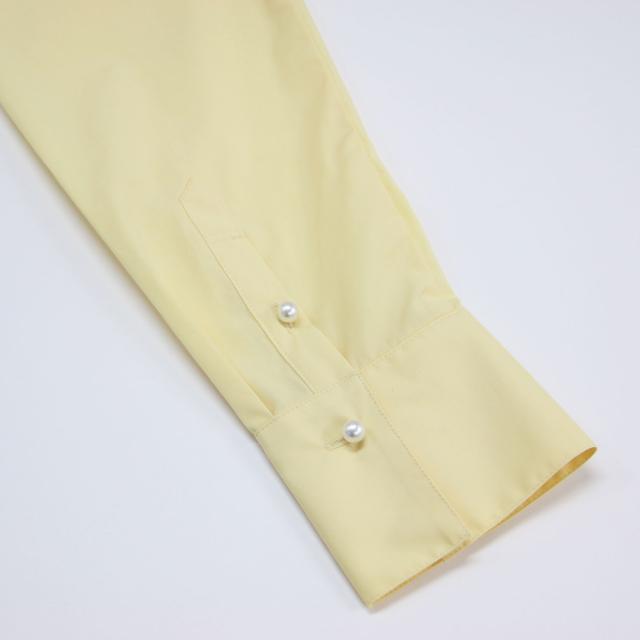 Charmante Femme シャルマントファム シャツ イエロー サイズ:FREE