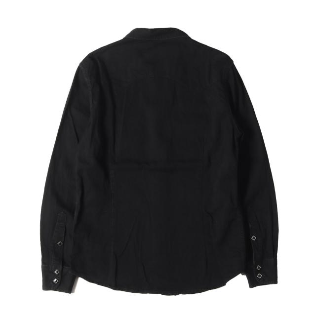 TMT シャツ サイズ:L 23AW ブラックデニム ウエスタンシャツ ブラック
