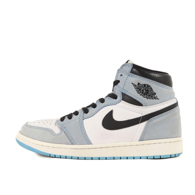 NIKE ナイキ サイズ:26.5cm AIR JORDAN 1 RETRO HIGH OG UNIVERSITY BLUE (555088-134) エアジョーダン1 レトロ ハイ ホワイト ブラック ユニバーシティブルー US8.5 ハイカット スニーカー シューズ 靴【メンズ】【中古】【K4214】