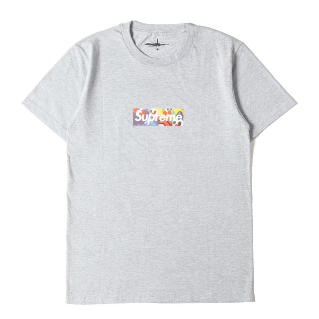 Olaolu Slawn オラオル・スローン Tシャツ サイズ:S / 24SS Supreme ボックスロゴ パロディー クルーネック Tシャツ / グレー / トップス カットソー 半袖【メンズ】【K4498】