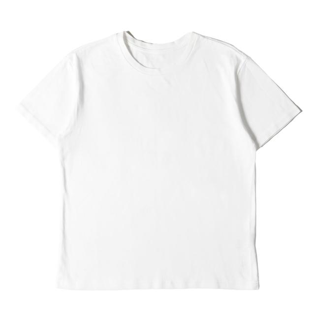 AKM エイケイエム Tシャツ サイズ:L / 23SS バック ロゴ プラチナム スムース Tシャツ (SUVIN PLATINUM SMOOTH S/S CREW-NECK) / ホワイト 白 / トップス カットソー 半袖【メンズ】【中古】【美品】【K4498】