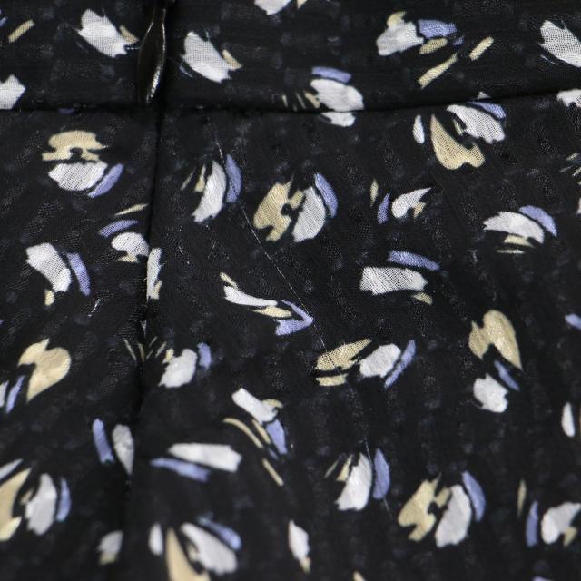 theory luxe セオリーリュクス スカート ブラック 黒 サイズ:38(M) / フラワーモチーフ ロングスカート / ミディ丈 ジャガード プリント アシンメトリー ヘム シフォン サイドジップ / ボトムス / 日本製【レディース】【中古】【K4497】_5