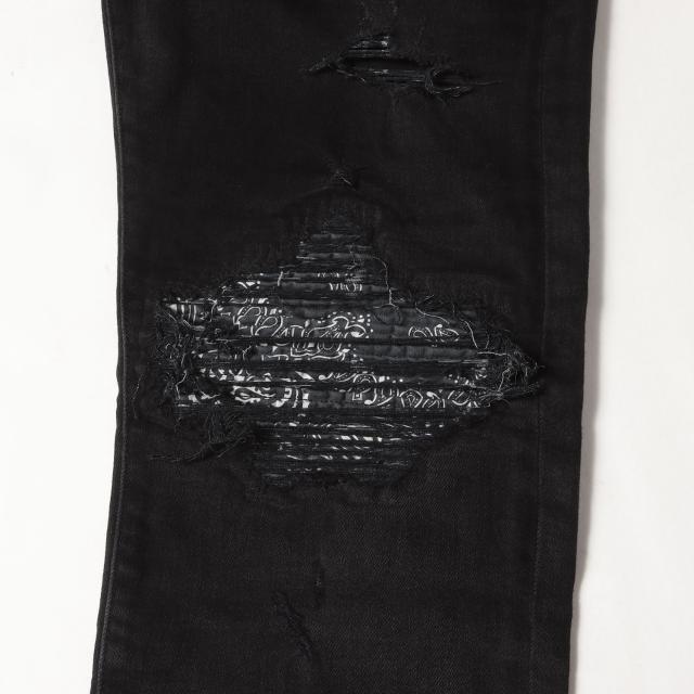 AMIRI アミリ パンツ サイズ:36 / バンダナパッチ ダメージ加工