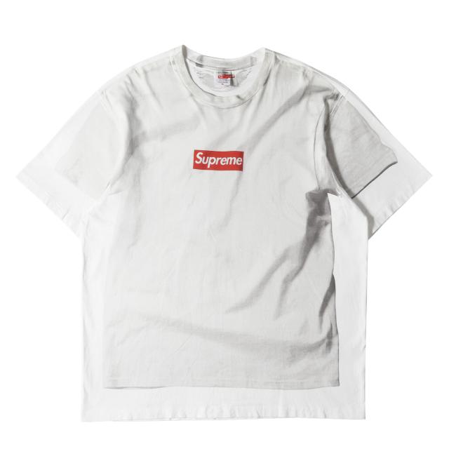 Supreme シュプリーム Tシャツ サイズ:XL / 24SS MM6 Maison Margiela ボックス ロゴ クルーネック Tシャツ / Box Logo Tee / ホワイト / トップス カットソー【メンズ】【中古】【K4469】