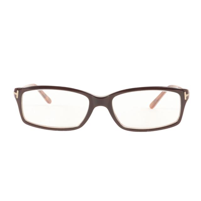 TOM FORD トムフォード メガネフレーム / サングラス (TF5005 408) / ブラウンフレーム クリアレンズ / 53□16-135 / イタリア製 / ブランド ファッション アイテム【メンズ】【中古】【K4501】