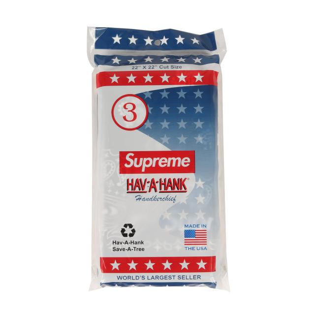 Supreme シュプリーム 24SS Hav-A-Hank バンダナ 3色セット (Bandanas Pack of 3) / レッド ブラック ネイビー / ブランド ファッション アイテム 小物 雑貨 / USA製【メンズ】【K4501】