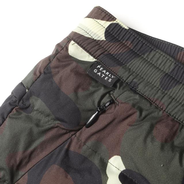 PEARLEY GATESパーリーゲイツのゴルフ用イージーパンツ5 パーリーゲイツ ジョガーパンツ グレー×白 サイドロゴライン メンズ 4