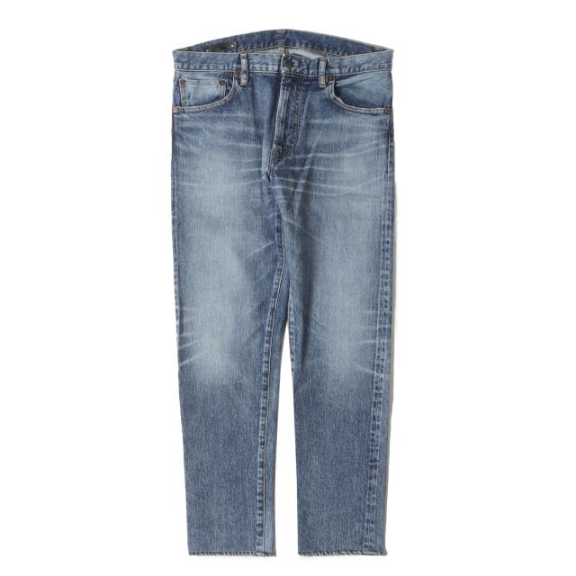 MINEDENIM マインデニム パンツ サイズ:8 / ウォッシュド加工 スリム テーパード ストレッチ デニム パンツ (102 N.Slim Tapered USD FPKH102NSTUD-85) / ジッパーフライ / インディゴ / ボトムス ジーンズ ジーパン【メンズ】【中古】【K4501】