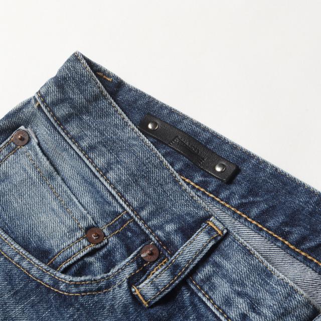 MINEDENIM マインデニム パンツ サイズ:8 / ウォッシュド加工 スリム テーパード ストレッチ デニム パンツ (102 N.Slim Tapered USD FPKH102NSTUD-85) / ジッパーフライ / インディゴ / ボトムス ジーンズ ジーパン【メンズ】【中古】【K4501】_2
