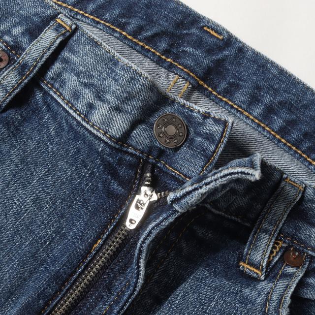 MINEDENIM マインデニム パンツ サイズ:8 / ウォッシュド加工 スリム テーパード ストレッチ デニム パンツ (102 N.Slim Tapered USD FPKH102NSTUD-85) / ジッパーフライ / インディゴ / ボトムス ジーンズ ジーパン【メンズ】【中古】【K4501】_3