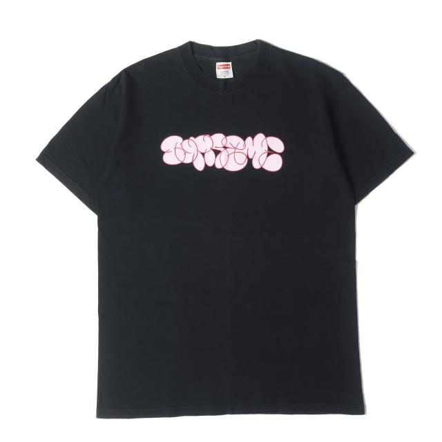 Supreme シュプリーム Tシャツ サイズ:M / 00s バブル グラフィティロゴ Tシャツ (Bubble Tee) / ブラック 黒 / トップス カットソー 半袖【メンズ】【中古】【K4502】