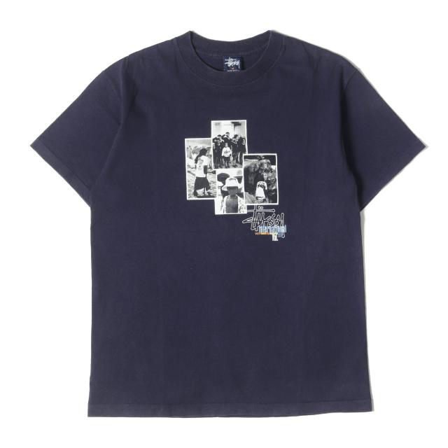stussy ステューシー Tシャツ  紺色　M stussy(ステューシー) Dot Mix Dyed半袖Tシャツ ネイビー サイズ M