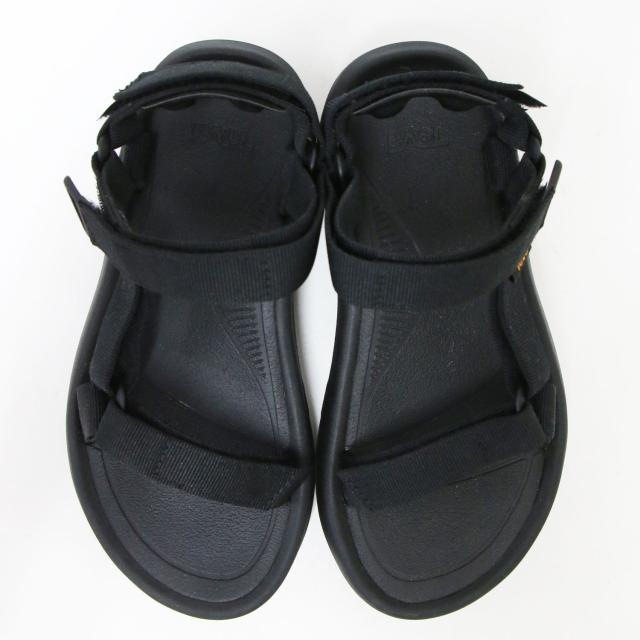 Teva テバ サンダル ブラック 黒 サイズ:US6(23.0cm) / ハリケーン XLT2 アンプソール 1131270 / HURRICANE AMPSOLE / サンダル ボリュームソール ベルクロ ベルト / シューズ 靴【レディース】【中古】【K4503】