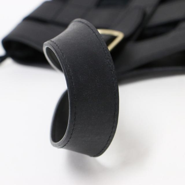 agnes b. アニエスベー バッグ ブラック 黒 / レザー ハンドバッグ