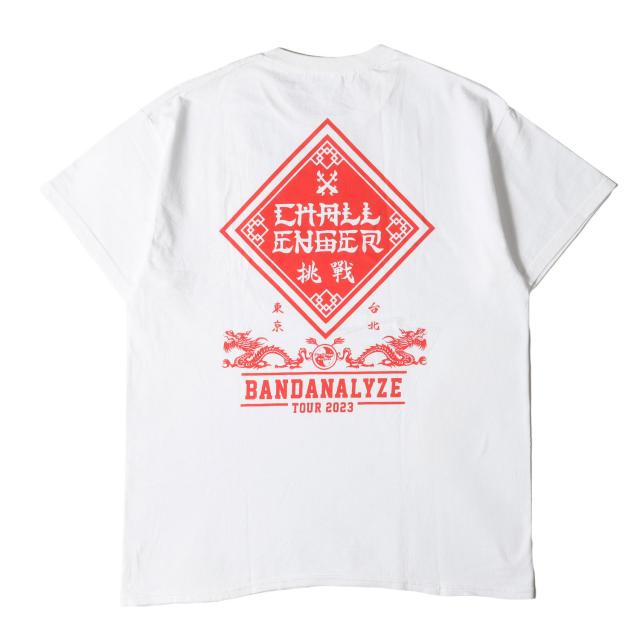 CHALLENGER チャレンジャー Tシャツ サイズ:L / 23SS BANDANALYZE TOUR 2023 開催記念 漢字ロゴ クルーネック Tシャツ (BD 2023 TOUR TEE) / ホワイト 白 / トップス カットソー 半袖【メンズ】【中古】【美品】【K4505】