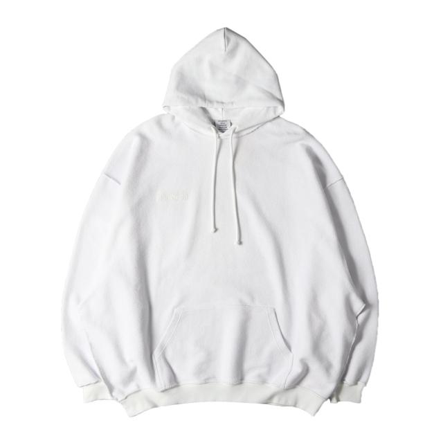 VETEMENTS ヴェトモン パーカー サイズ:XS 23SS オーバーサイズ インサイドアウト スウェットパーカー (ALL WHITE INSIDE-OUT HOODIE) ホワイト 白 トップス フーデッド スウェットシャツ プルオーバー【メンズ】【中古】【K4247】
