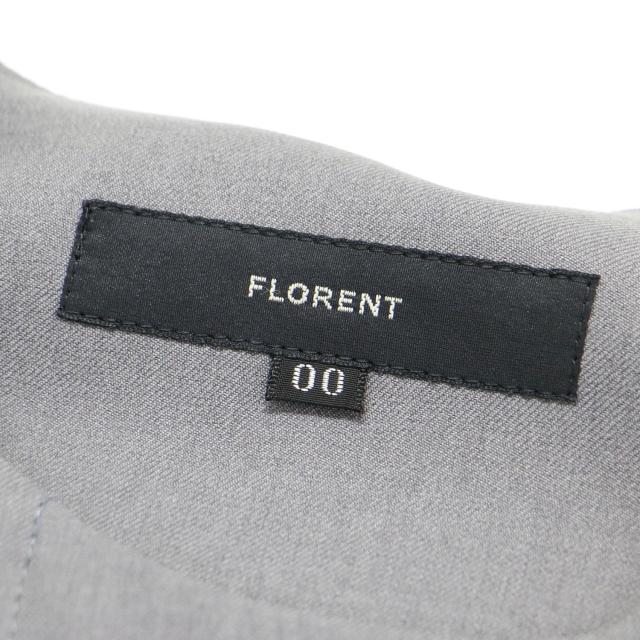 FLORENT フローレント ベスト グレー サイズ:00(S) / 23秋冬 ツイル ストレッチ ベスト / TWILL STRETCH VEST / ジレ ノーカラー クルーネック ベルト付き / トップス / 日本製【レディース】【中古】【美品】【K4507】 FLORENT フローレント ベスト グレー サイズ:00(S) / 23秋冬 ツイル