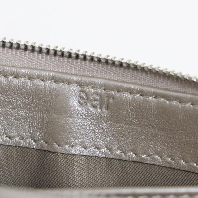 ear PAPILLONNER イア パピヨネ 財布 シャンパンゴールド / 24春夏 本革 エンボス 長財布 / ロングウォレット ラウンドジップ メタリック レザー / ブランド ファッション アイテム【レディース】【中古】【K4508】 ear PAPILLONNER イア パピヨネ 財布 シャンパンゴールド / 24春夏 本