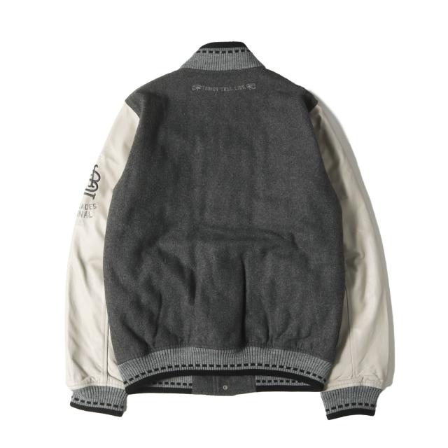 bal/balance バル ジャケット サイズ:M 袖シープスキンレザー メルトン