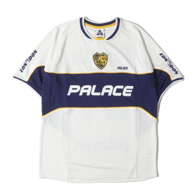 PALACE パレス Tシャツ サイズ:S / 24SS メッシュジャージ ゲームシャツ (Palamat Jersey) / ホワイト ネイビー 白紺 / トップス カットソー 半袖【メンズ】【K4509】