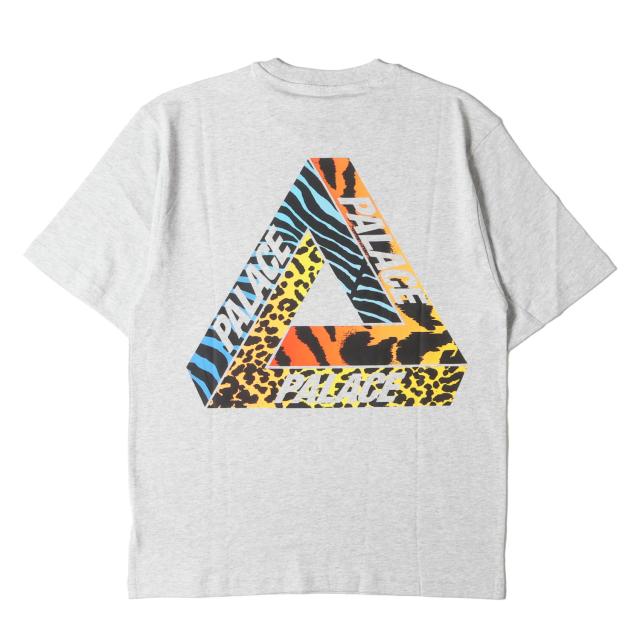 PALACE パレス Tシャツ サイズ:S / 24AW アニマル柄 アイコンマーク クルーネック Tシャツ (Jungle Dream T-Shirt) / ヘザーグレー(Grey Marl) / トップス カットソー 半袖【メンズ】【K4509】
