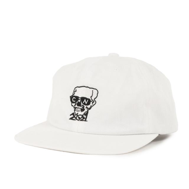 CHALLENGER チャレンジャー キャップ ホワイト 白 サイズ:FREE / 21AW NEIGHBORHOOD スカル 刺繍 6パネル キャップ / コラボ 帽子【メンズ】【中古】【K4509】