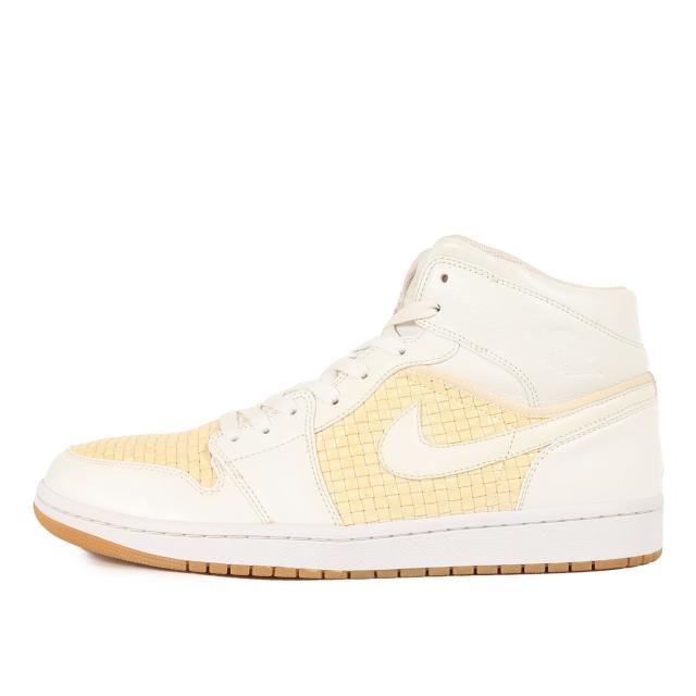NIKE ナイキ サイズ:30.0cm / AIR JORDAN 1 RETRO PREMIER WOVEN (353899-101) / エアジョーダン1 レトロ プレミア ウーブン / ホワイト メタリックプラチナ / US12 / ハイカット スニーカー シューズ 靴【メンズ】【中古】【K4509】