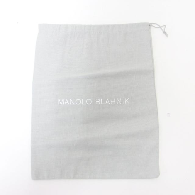 MANOLO BLAHNIK マノロブラニク パンプス ライトブルー サイズ:35.5(22.5cm) / スエード フラット パンプス / BBFLAT / ポインテッドトゥ / レザー / イタリア製 / ブランド シューズ 靴【レディース】【中古】【K4509】