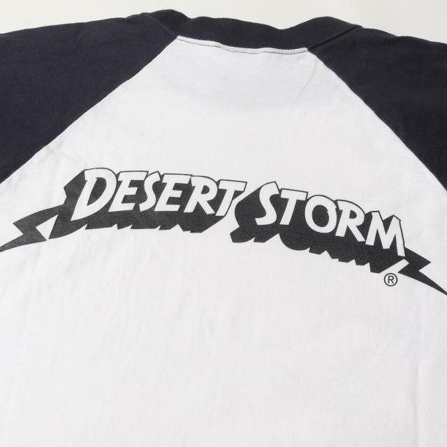 WTAPS ダブルタップス Tシャツ サイズ:L / DESERT STORM ロゴ 7分袖 ラグラン Tシャツ / ネイビー ホワイト 紺白 / トップス カットソー 長袖【メンズ】【中古】【K4512】_5
