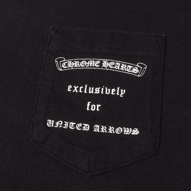 CHROME HEARTS クロムハーツ Tシャツ サイズ:M / オールドモデル UNITED ARROWS 別注 ダガー ポケット Tシャツ / ブラック 黒 / トップス カットソー 半袖 / コラボ【メンズ】【中古】【K4512】_3