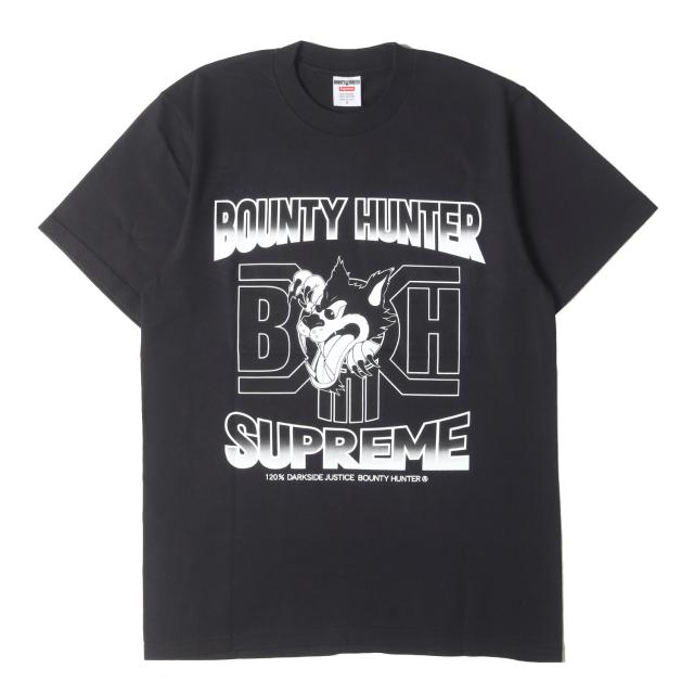 Supreme シュプリーム Tシャツ サイズ:S / 23AW BOUNTY HUNTER ウルフロゴ クルーネック Tシャツ (Wolf Tee) / ブラック 黒 / トップス カットソー 半袖【メンズ】【K4512】