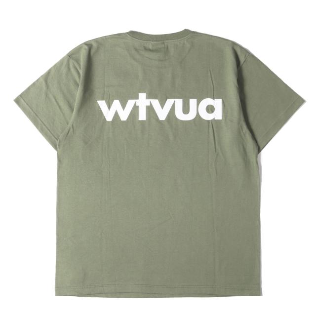 WTAPS ダブルタップス Tシャツ サイズ:S / 24SS wtvuaロゴ クルーネック Tシャツ (WTVUA SS TEE ) / オリーブドラブ / トップス カットソー 半袖【メンズ】【中古】【美品】【K4513】