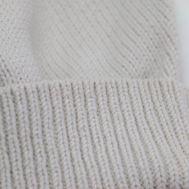 theory luxe セオリーリュクス ニット ベージュ サイズ:38(M) / 25春夏 クルーネック コンパクト ニット / BROOME/ SYNO 長袖 ショート丈 アイレットステッチ / トップス セーター【レディース】【中古】【K4513】_9
