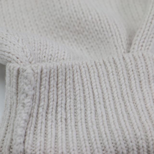 theory luxe セオリーリュクス ニット ベージュ サイズ:38(M) / 25春夏 クルーネック コンパクト ニット / BROOME/ SYNO 長袖 ショート丈 アイレットステッチ / トップス セーター【レディース】【中古】【K4513】_8