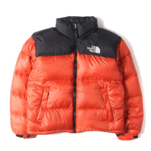 THE NORTH FACE ザ ノースフェイス ジャケット サイズ:M 90s ヌプシ ダウンジャケット (NUPTSE JACKET) オレンジ アウター ブルゾン コート 上着【メンズ】【中古】【K4242】