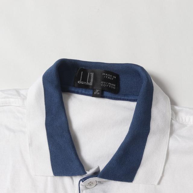 dunhill ダンヒル ポロシャツ サイズ:38 / 90s リブライン ポケット