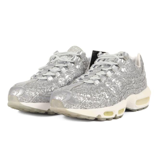 NIKE ナイキ ピュアプラチナム / メタリックシルバー サイズ:US10(28.0cm) | AIR MAX 95 ANNIVERSARY QS (818721-001) | エアマックス95 20周年 アニバーサリー レーザー加工 | ローカット スニーカー シューズ 靴【メンズ】【K4524】