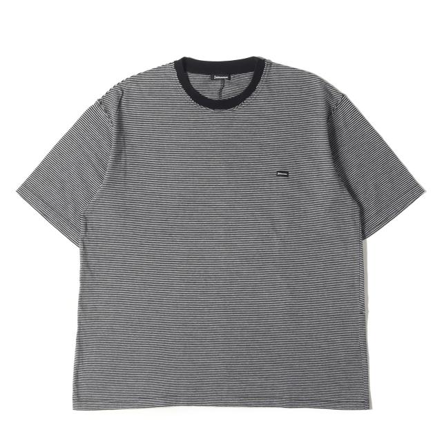 UNDERCOVER アンダーカバー Tシャツ サイズ:4 / 22SS UNDERCOVERISM ハギ カスタム ボーダー クルーネック Tシャツ / ブラック グレー / トップス カットソー 半袖【メンズ】【中古】【K4519】