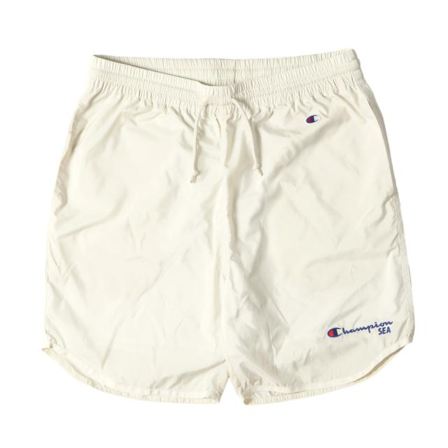 WIND AND SEA ウィンダンシー パンツ サイズ:XL / 24SS Champion トレーニング ショーツ (Shorts) / ブリーチベージュ / ボトムス ショートパンツ / コラボ 別注【メンズ】【中古】【新品同様】【K4519】