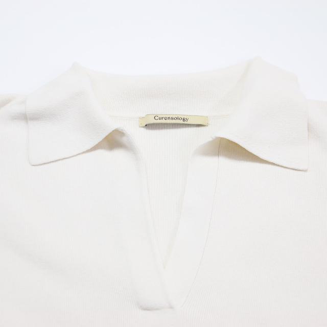 Curensology カレンソロジー ニット オフホワイト 白 サイズ:FREE / 24