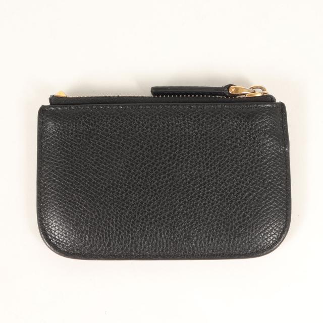 VALENTINO ヴァレンティノ キーケース / メタル ロゴ レザー キーケース (KEY CASE P0X84 SNP) / ブラック 黒 / イタリア製 / ブランド ファッション アイテム 小物【メンズ】【中古】【K4520】 VALENTINO ブラック レザー キーケース VALENTINO ヴァレンティノ キー