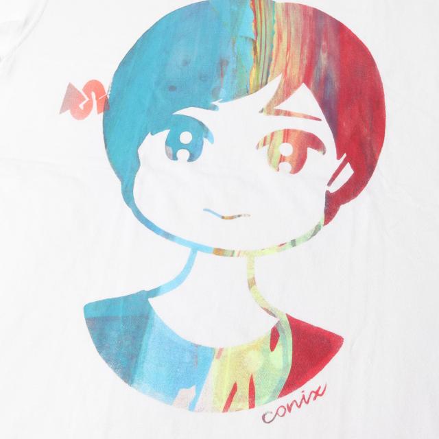 SHANTII シャンティー Tシャツ サイズ:L / Conix KYNE イラスト グラフィック クルーネック Tシャツ / ホワイト 白 / トップス カットソー 半袖 / コラボ【メンズ】【中古】【K4521】_3