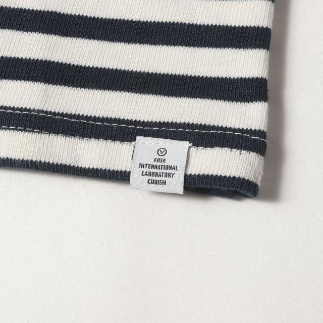 visvim ビズビム Tシャツ サイズ:3 / バックポケット付き ボーダー Tシャツ / バスクシャツ (BORDER CREW S/S) / ネイビー ホワイト 紺白 / トップス カットソー 半袖【メンズ】【中古】【美品】【K4521】_3
