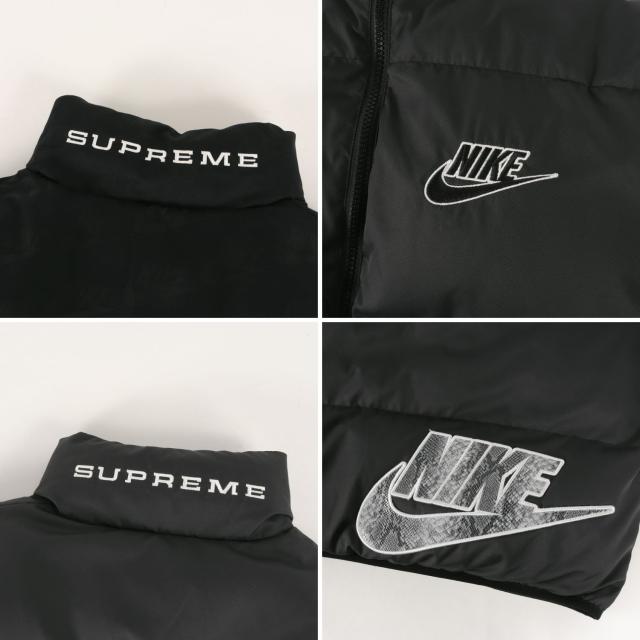 Supreme シュプリーム ジャケット サイズ:S 21SS NIKE スネークロゴ リバーシブル パフィー 中綿ジャケット (Reversible Puffy Jacket) ブラック 黒 アウター ブルゾン 上着 コラボ【メンズ】【中古】【K4259】_5