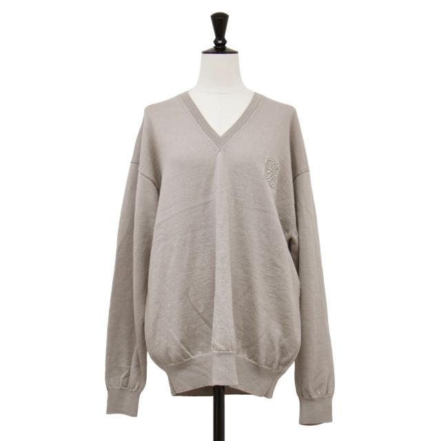 Plage プラージュ ニット ベージュ サイズ:FREE / 22春夏 エンブレム  