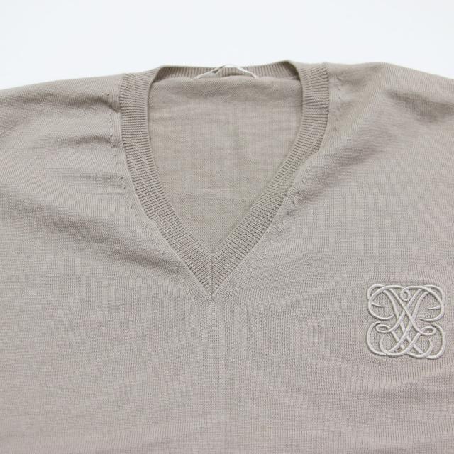 Plage プラージュ ニット ベージュ サイズ:FREE / 22春夏 エンブレム  