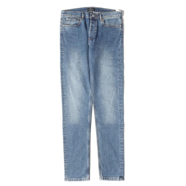 A.P.C. パンツ サイズ:30 22SS テーパード 5ポケット ストレッチ スキニー デニムパンツ (PETIT NEW STANDARD) インディゴ ボトムス ジーンズ ジーパン【メンズ】【中古】【K4254】