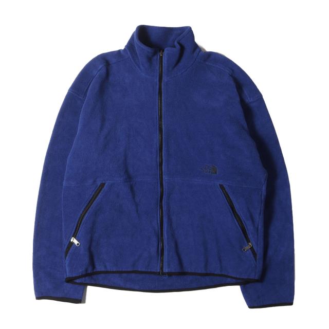 THE NORTH FACE ノースフェイス ジャケット 90s フルジップ フリース ジャケット (USA製) ブルー アウター ブルゾン 上着【メンズ】【中古】【K4256】