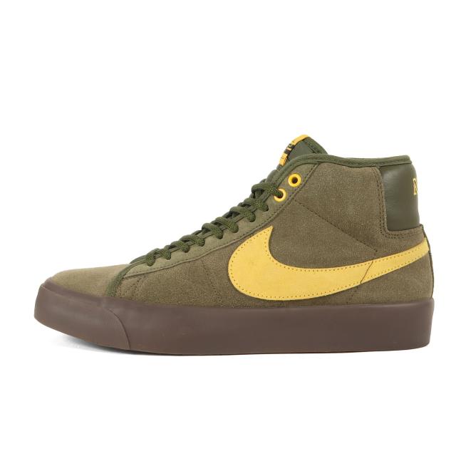 NIKE ナイキ サイズ:US9.5(27.5cm) | ANTIHERO ZOOM BLAZER MID QS (HM5838-300) | アンタイヒーロー ズーム ブレザー ミッド | ラフグリーン アマリロ | ミドルカット スニーカー シューズ スケート 靴 | コラボ 別注【メンズ】【中古】【美品】【K4526】