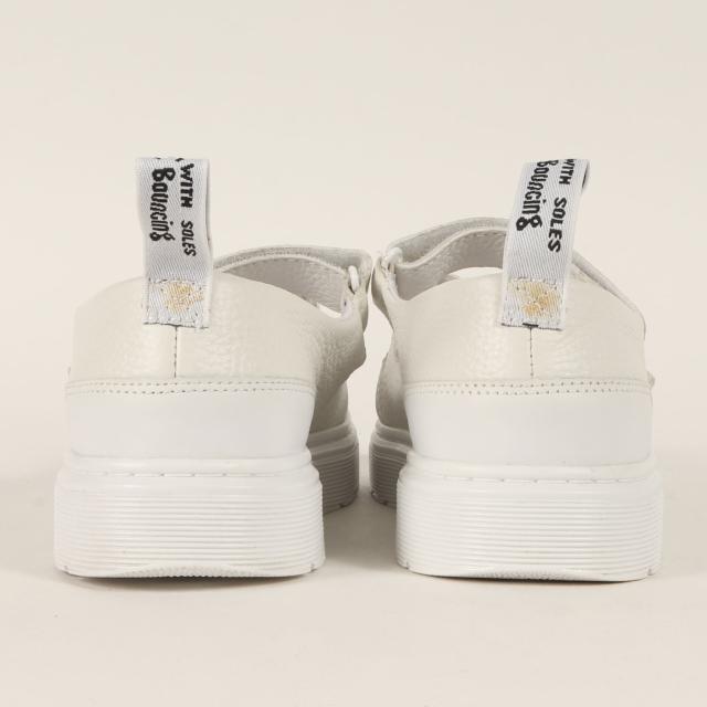 Dr.Martens ドクターマーチン サイズ:WOMEN UK7(26.0cm) | メリージェーン レザー シューズ (MAE) | ホワイト 白 | ブランド 靴 ベルクロ ストラップ【メンズ】【中古】【K4526】